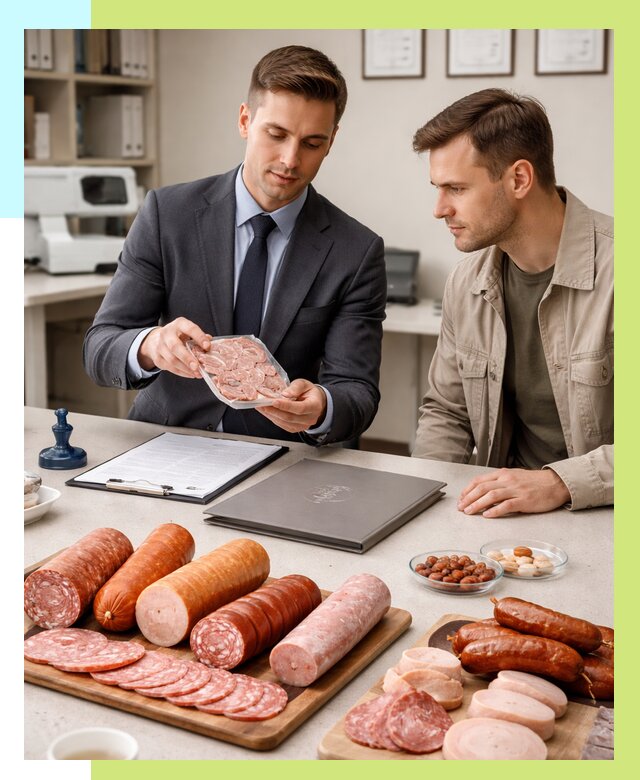 Сертификация колбасных изделий в Котельниках от 7964 р. | Алешин-Ктн