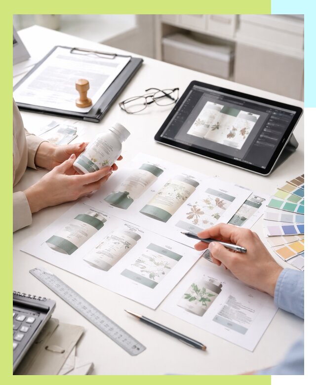 Профессиональная разработка дизайна и текста этикетки продукции в Котельниках