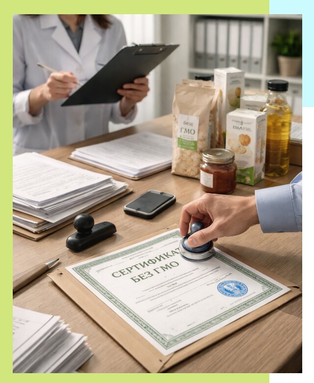 Получение сертификата Без ГМО для продукции в Котельниках