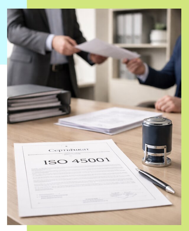 Сертификат ISO 45001 в Котельниках под ключ от 47781 р. | Алешин-Ктн