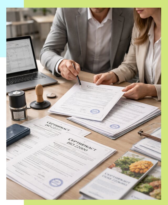 Сертификат ISO 22000 в Котельниках от 42472 р. под ключ | Алешин-Ктн